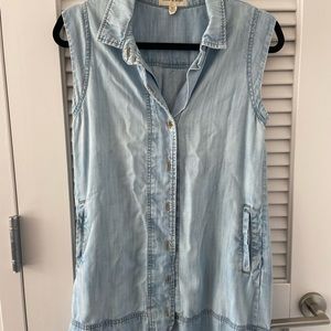 Chambray mini dress